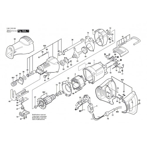 Запчасти для ножовки Bosch GSA 1200E